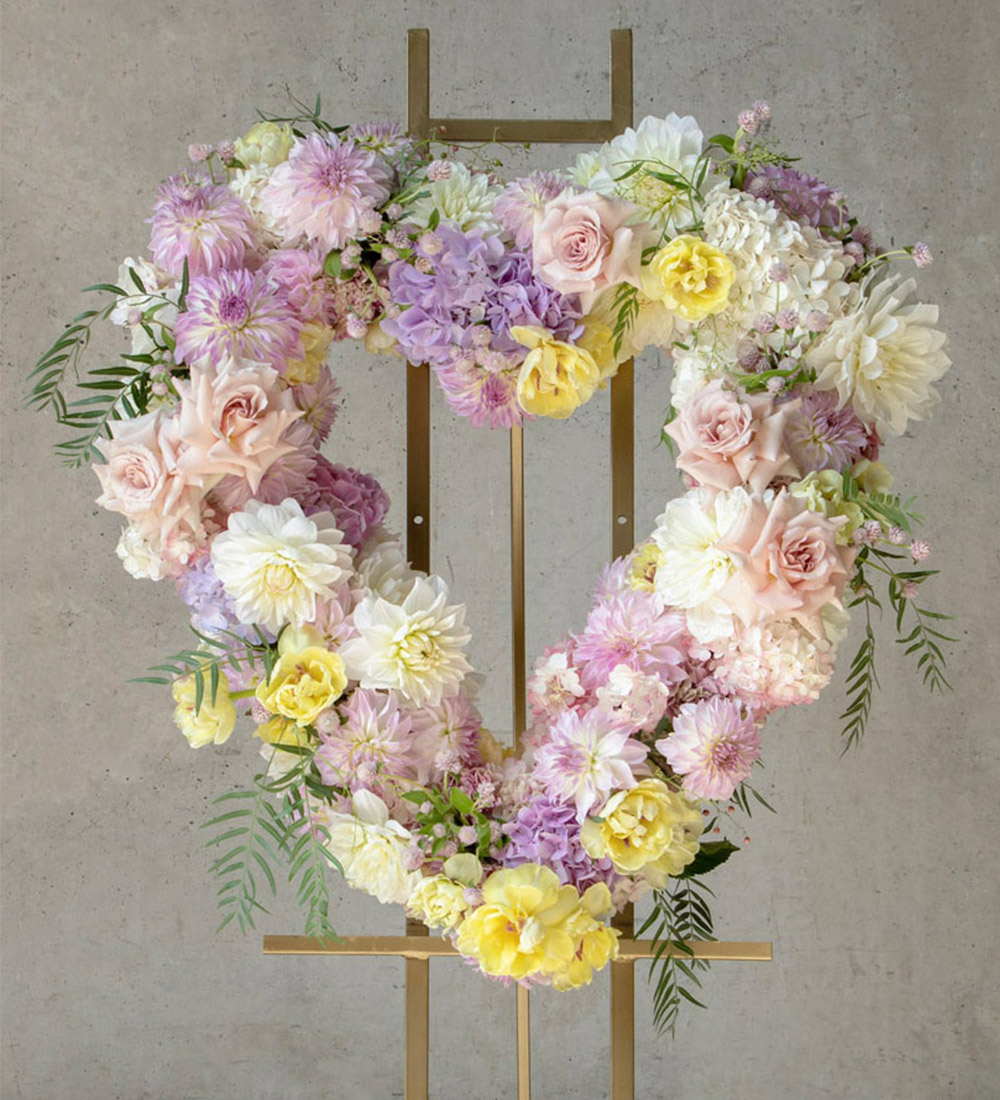 Heart Shaped Wreath for Bereavement and Funerals Melbourne