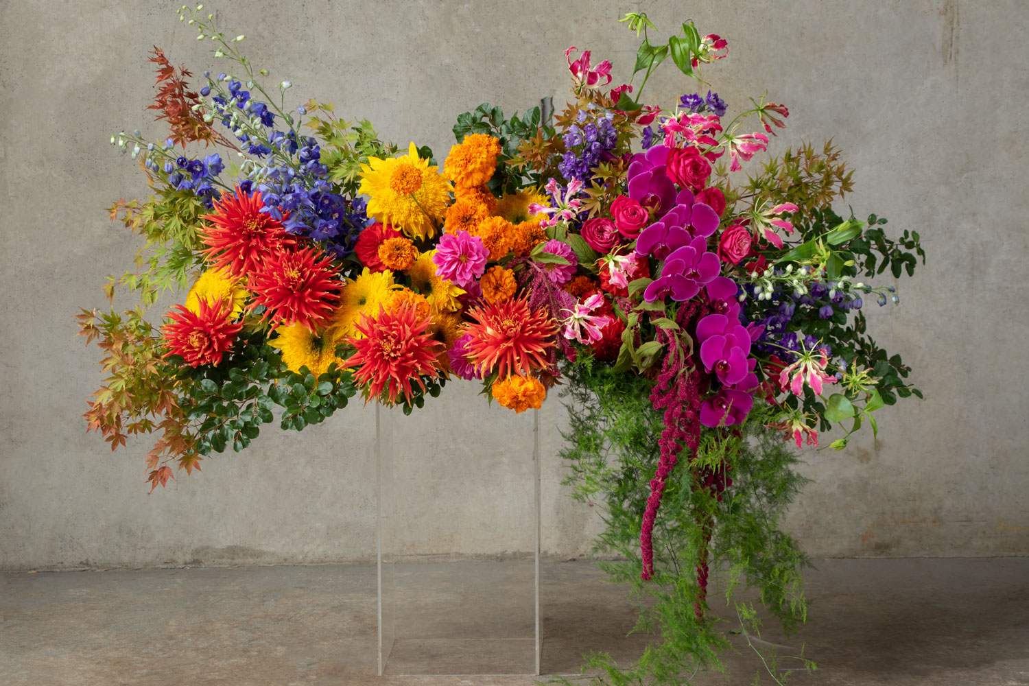 Large, Bright Floral Arrangement for Funerals Melbourne
